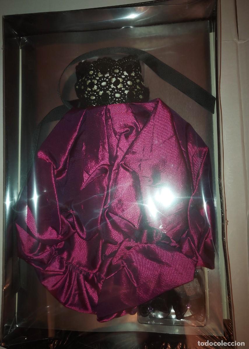 Mu&ntilde;ecas Nancy y Lucas: VESTIDO NANCY LILA Y NEGRO