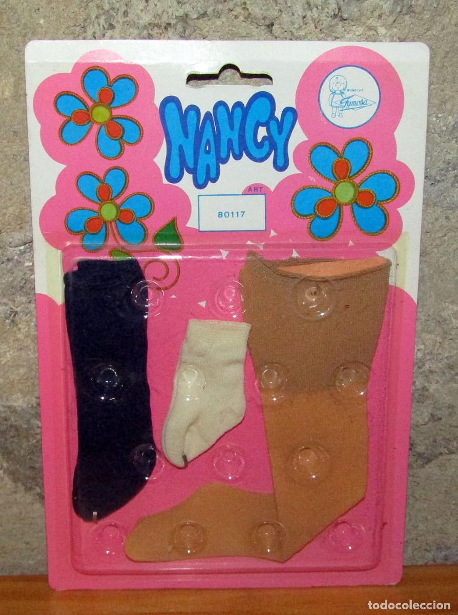 Mu&ntilde;ecas Nancy y Lucas: NANCY, DE FAMOSA: ANTIGUO BLISTER MEDIAS Y CALCETINES - 80117 - NUEVO - A&Ntilde;OS 70