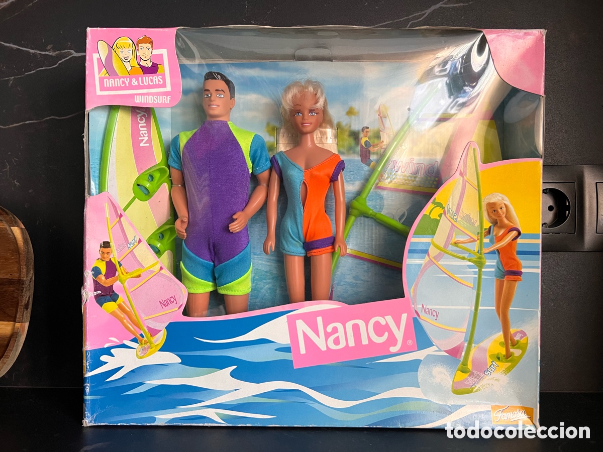 Mu&ntilde;ecas Nancy y Lucas: Nancy & Lucas Windsurf. Famosa 2002. Nuevo en caja