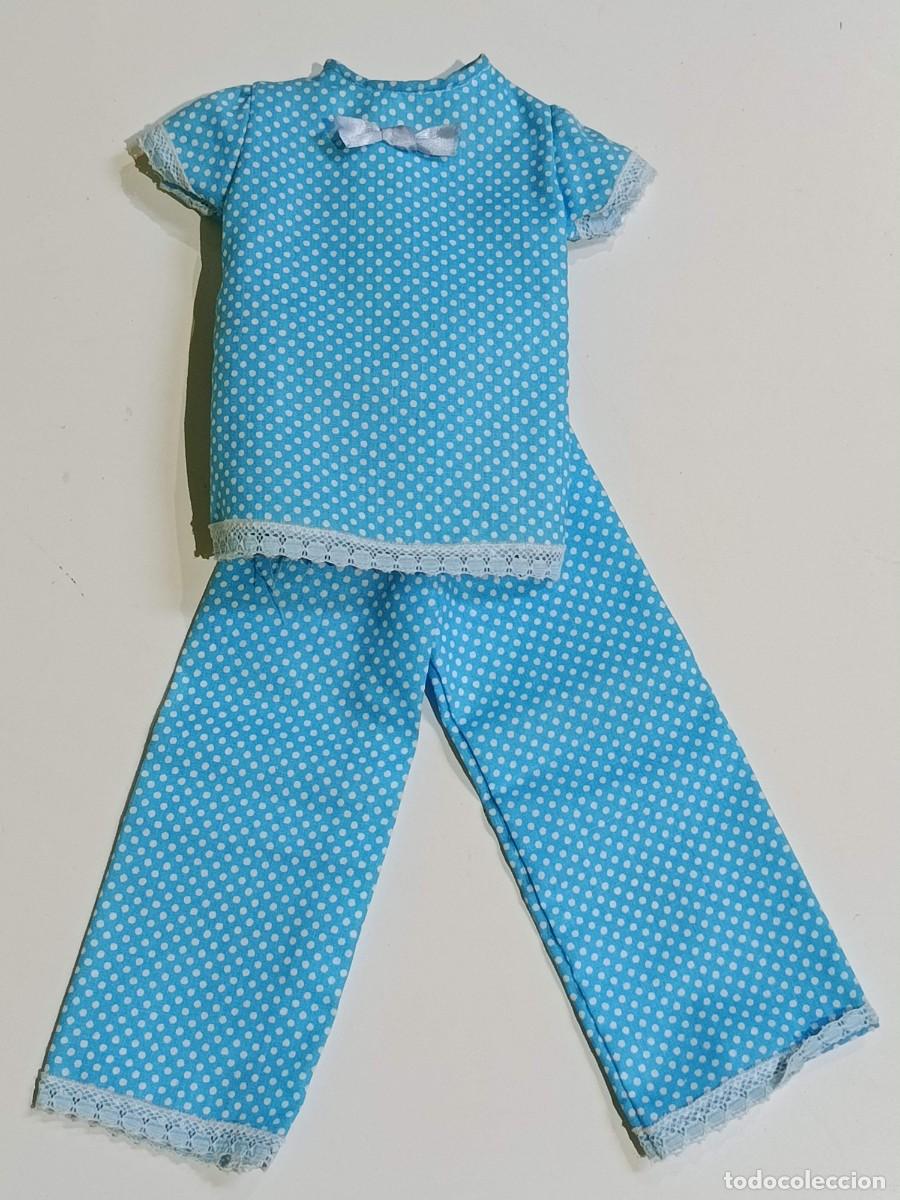 Mu&ntilde;ecas Nancy y Lucas: Pijama azul nancy a&ntilde;os 70