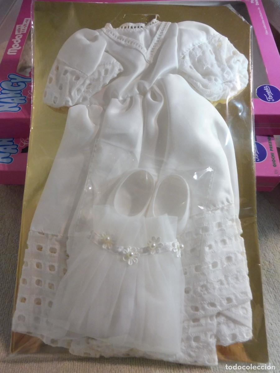 Mu&ntilde;ecas Nancy y Lucas: Nancy moda a&ntilde;os 60-70-80 vestido de novia bordado ingl&eacute;s, Planeta deAgostini Giochi Preziosi Famosa