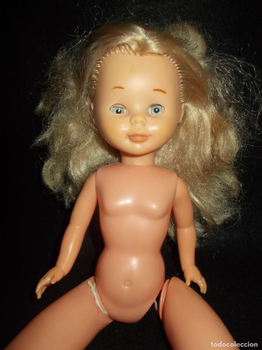 Mu&ntilde;ecas Nancy y Lucas: Antigua MU&Ntilde;ECA Famosa NANCY PATA BOLLO para REPARAR. Rubia Ojos Azules Patabollo Brazo Duro. Ver y L