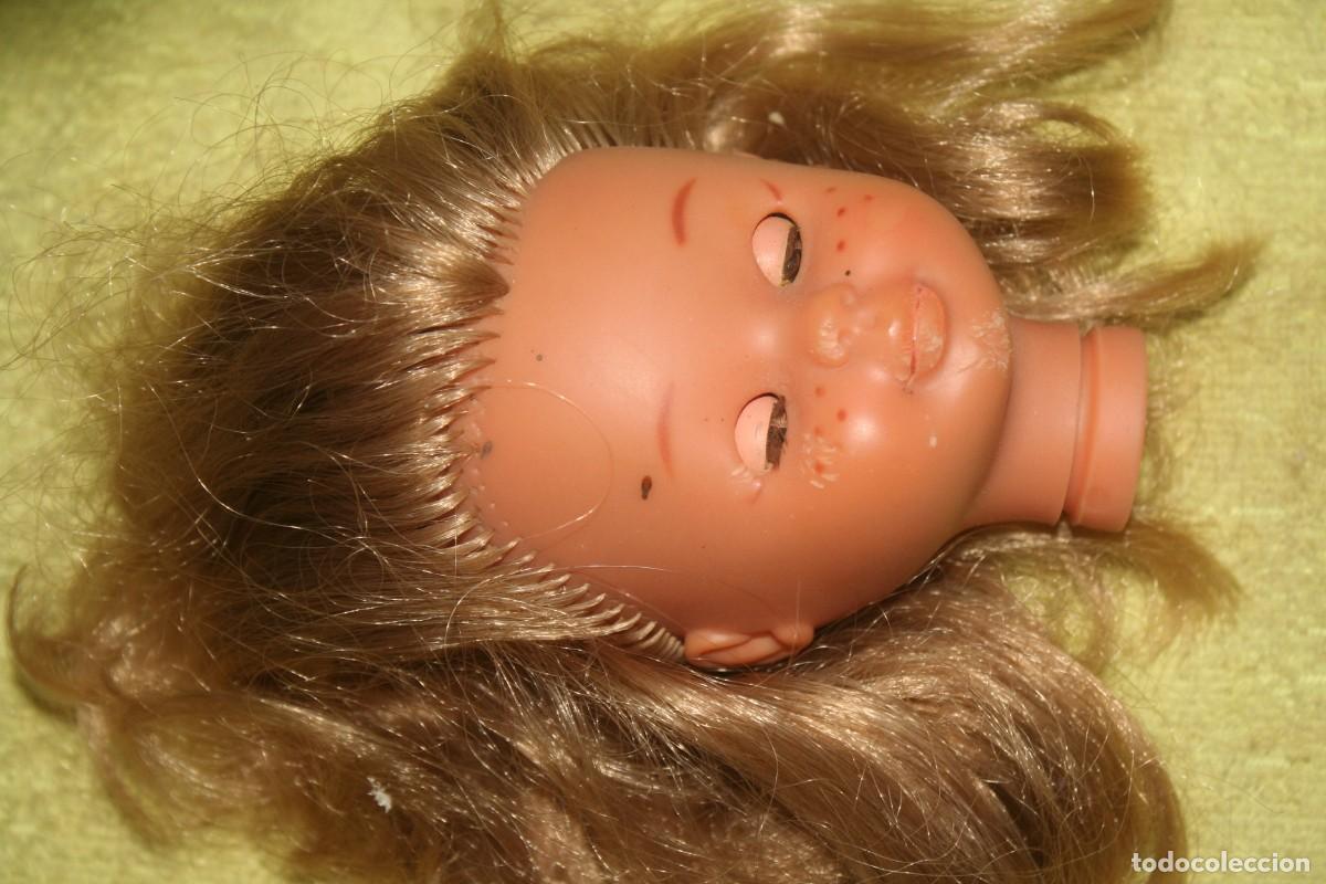 Mu&ntilde;ecas Nancy y Lucas: CABEZA ORIGINAL MU&Ntilde;ECA NANCY PECOSA A&Ntilde;OS 80 CON OJOS ORIGINALES