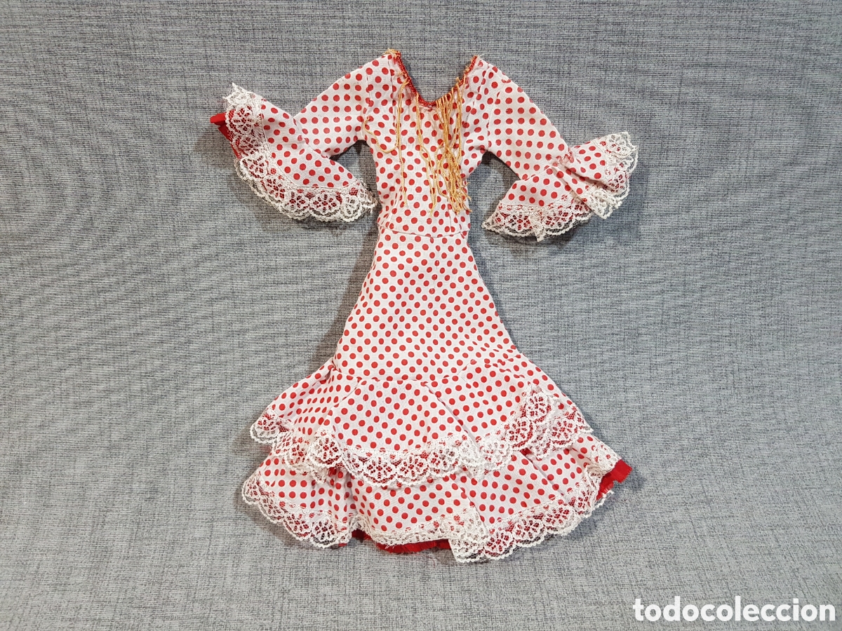 Mu&ntilde;ecas Nancy y Lucas: VESTIDO DE LUNARES, FLAMENCA, SEVILLANA, FARALAES, GITANA, PARA NANCY O SIMILAR
