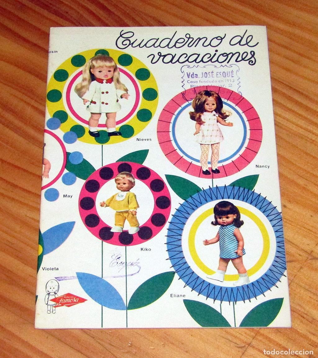 Mu&ntilde;ecas Nancy y Lucas: ANTIGUO Y DIFICIL CUADERNO DE VACACIONES DE FAMOSA. NUEVO, SIN USO. NANCY, KIKO, NIEVES, VIOLETA...