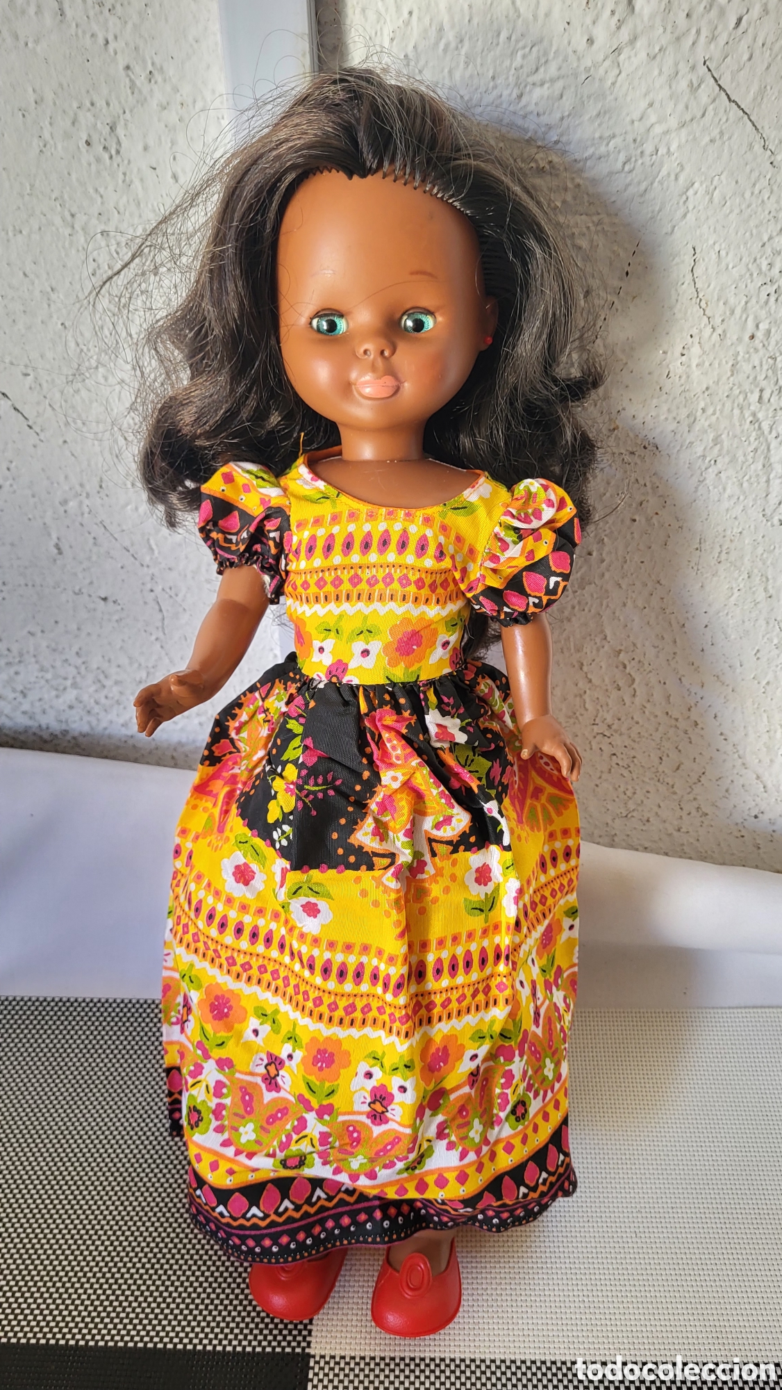 Mu&ntilde;ecas Nancy y Lucas: Mu&ntilde;eca antigua Nancy negrita - Foto 2