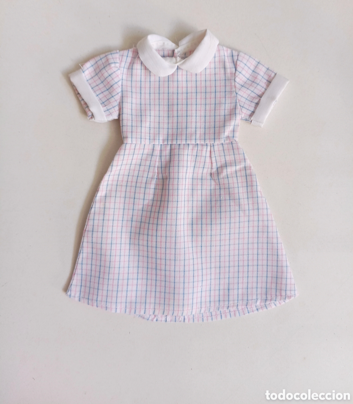 Mu&ntilde;ecas Nancy y Lucas: Nancy Ninua vestido enfermera cuadros manga corta babydoll creaciones Marco