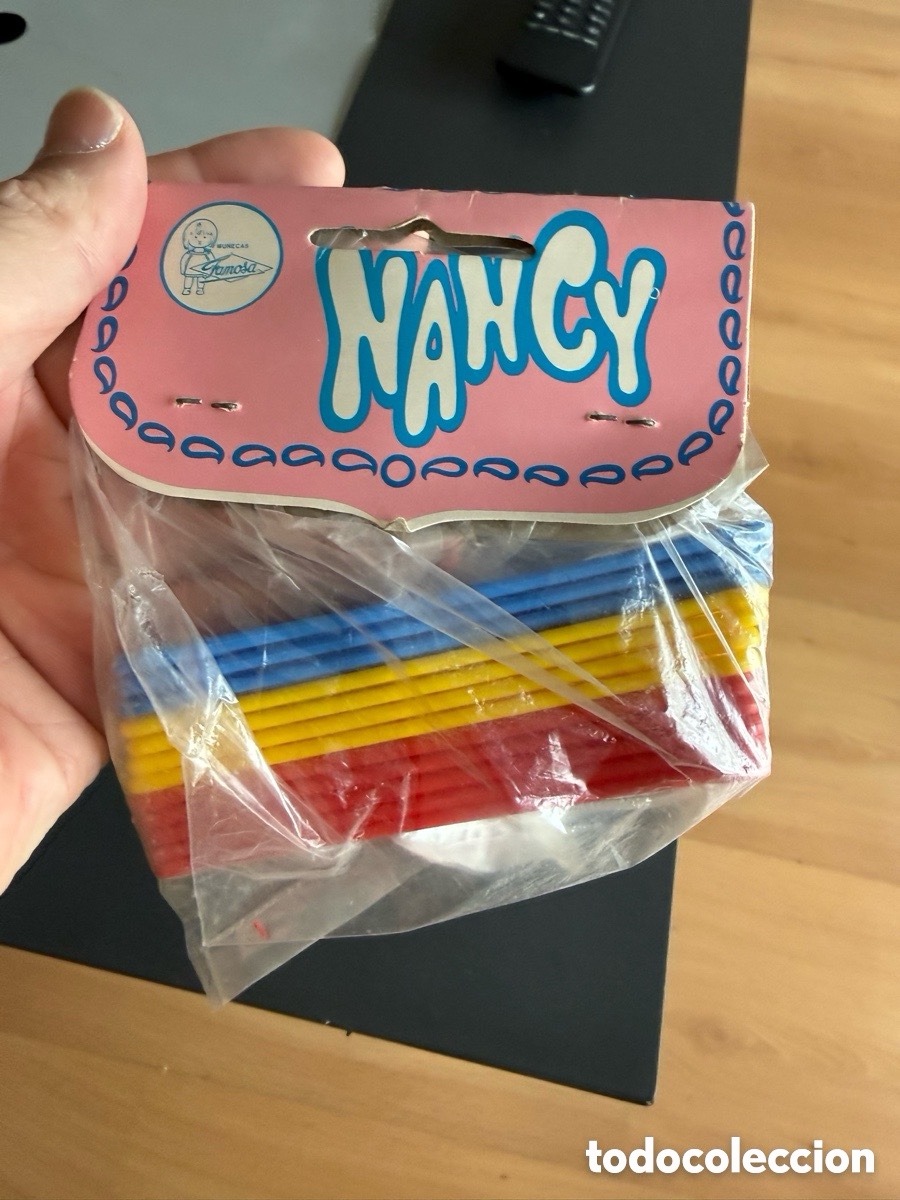 Mu&ntilde;ecas Nancy y Lucas: ANTIGUO BLISTER PERCHAS NANCY EN BOLSITA. A ESTRENAR