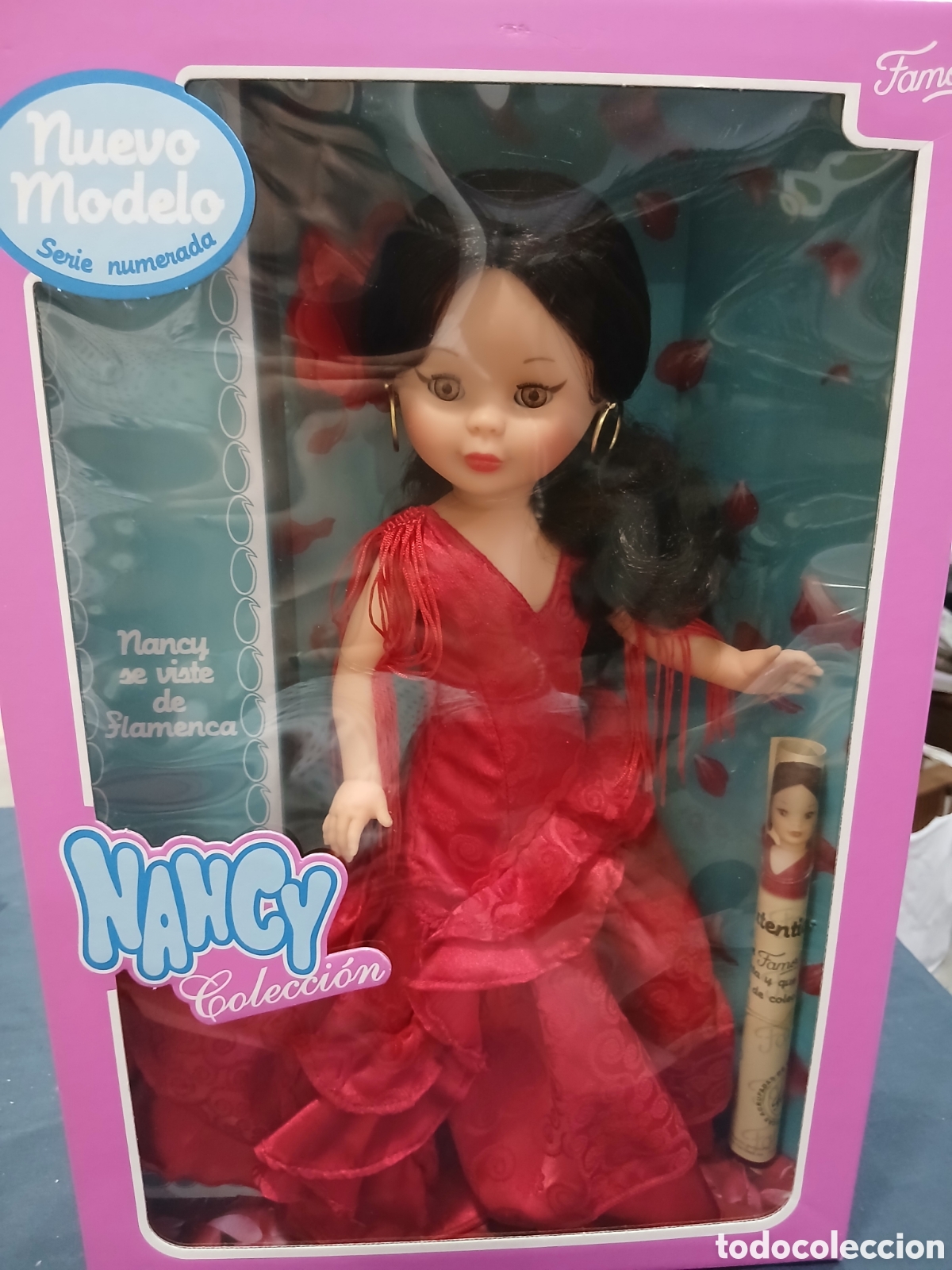 Mu&ntilde;ecas Nancy y Lucas: SALIDA 0.01&euro;. Nancy se viste de flamenca. Colecci&oacute;n. En caja. (L135)