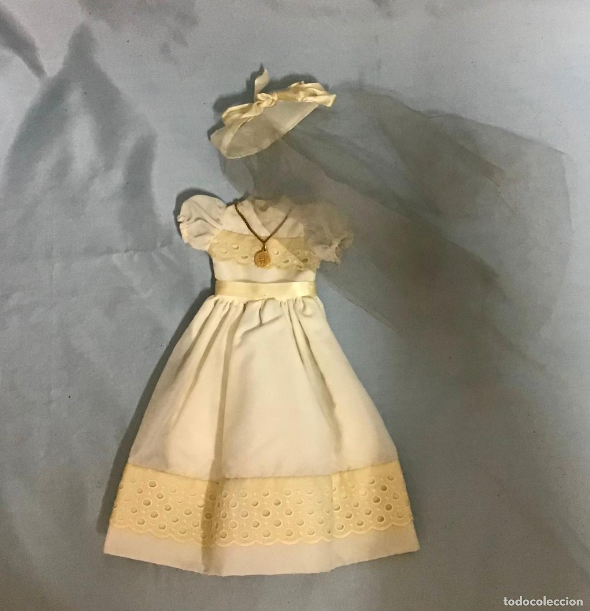 Mu&ntilde;ecas Nancy y Lucas: NANCY, VESTIDO COMUNION A&Ntilde;OS 60/70