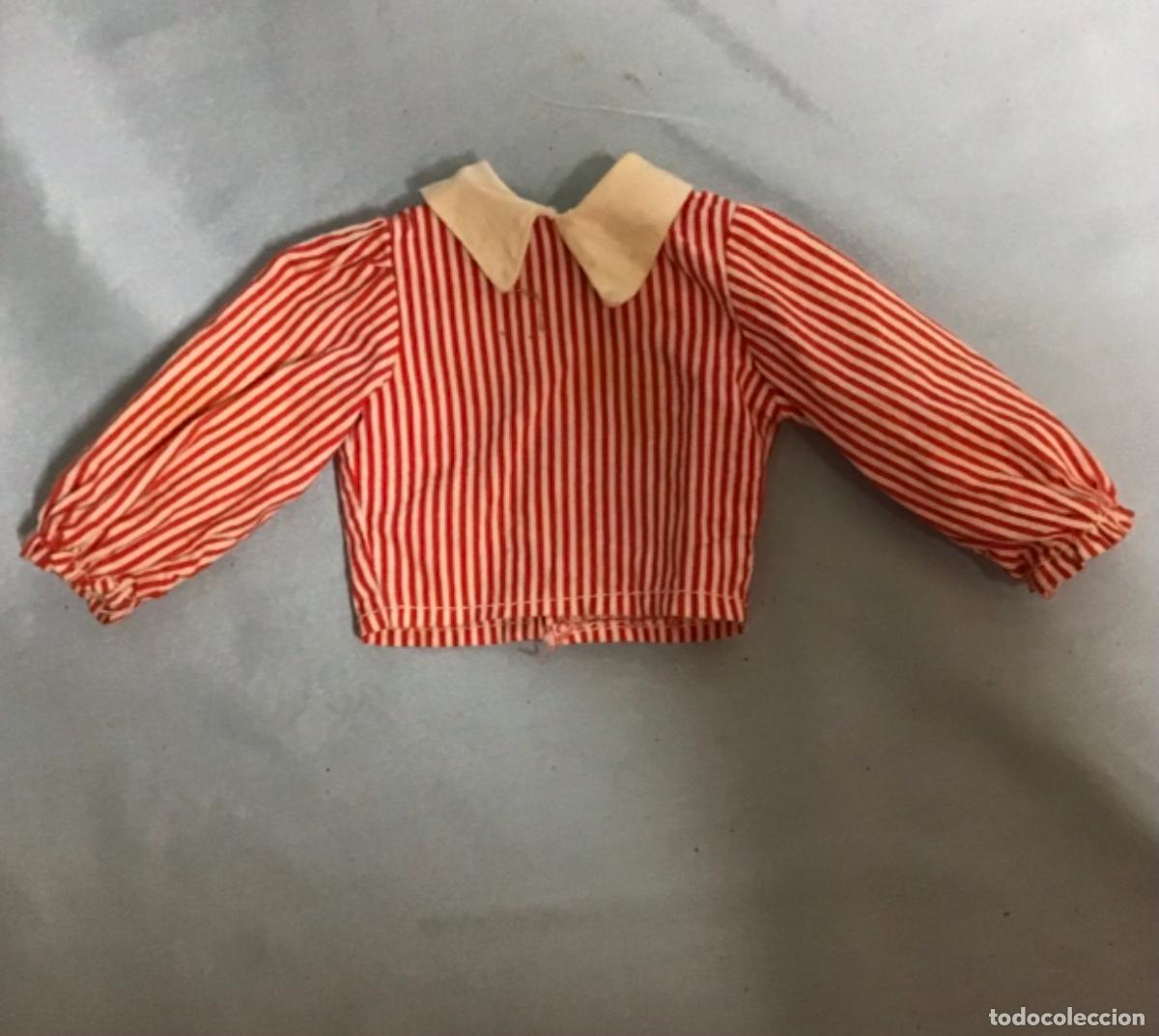 Mu&ntilde;ecas Nancy y Lucas: NANCY, CAMISA DEL CONJUNTO DE COLEGIALA A&Ntilde;OS 60/70