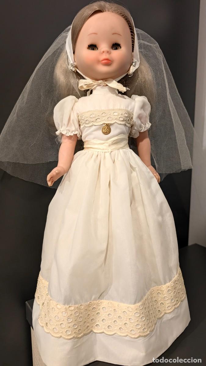 Mu&ntilde;ecas Nancy y Lucas: Mu&ntilde;eca Nancy Colecci&oacute;n Comuni&oacute;n Rubia con velo (Famosa) - Excelente Estado