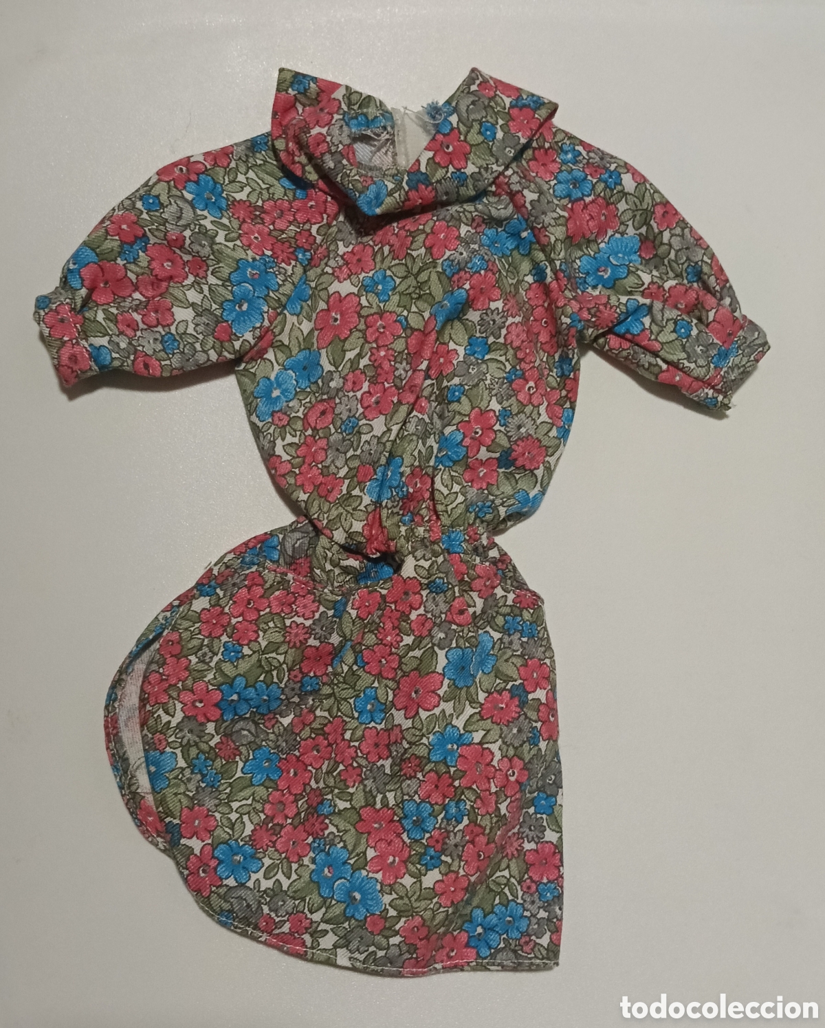 Mu&ntilde;ecas Nancy y Lucas: vestido original de Nancy de &eacute;poca de Famosa, correspondiente a los a&ntilde;os 70 u 80