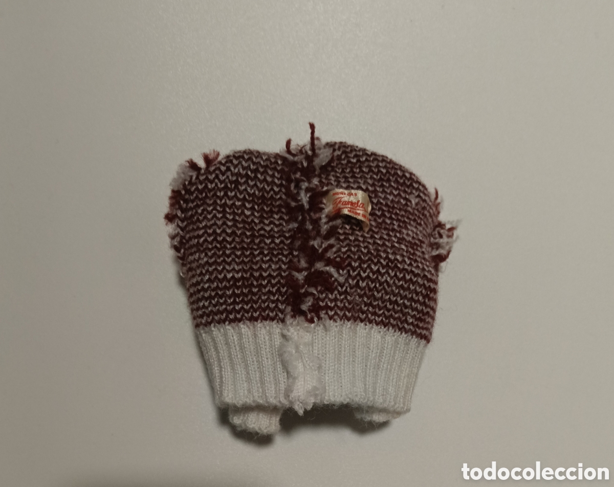 Mu&ntilde;ecas Nancy y Lucas: jersey de punto de jacquard bord&oacute; y blanco - Foto 3