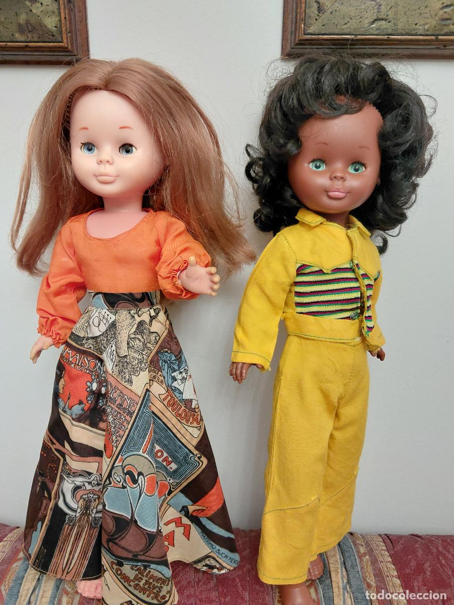 Mu&ntilde;ecas Nancy y Lucas: dos mu&ntilde;eca nancy, negrita y pelirroja a&ntilde;os 70