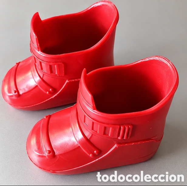 Mu&ntilde;ecas Nancy y Lucas: Botas de esqu&iacute; rojas originales Nancy de Famosa &ndash; Vintage a&ntilde;os 70