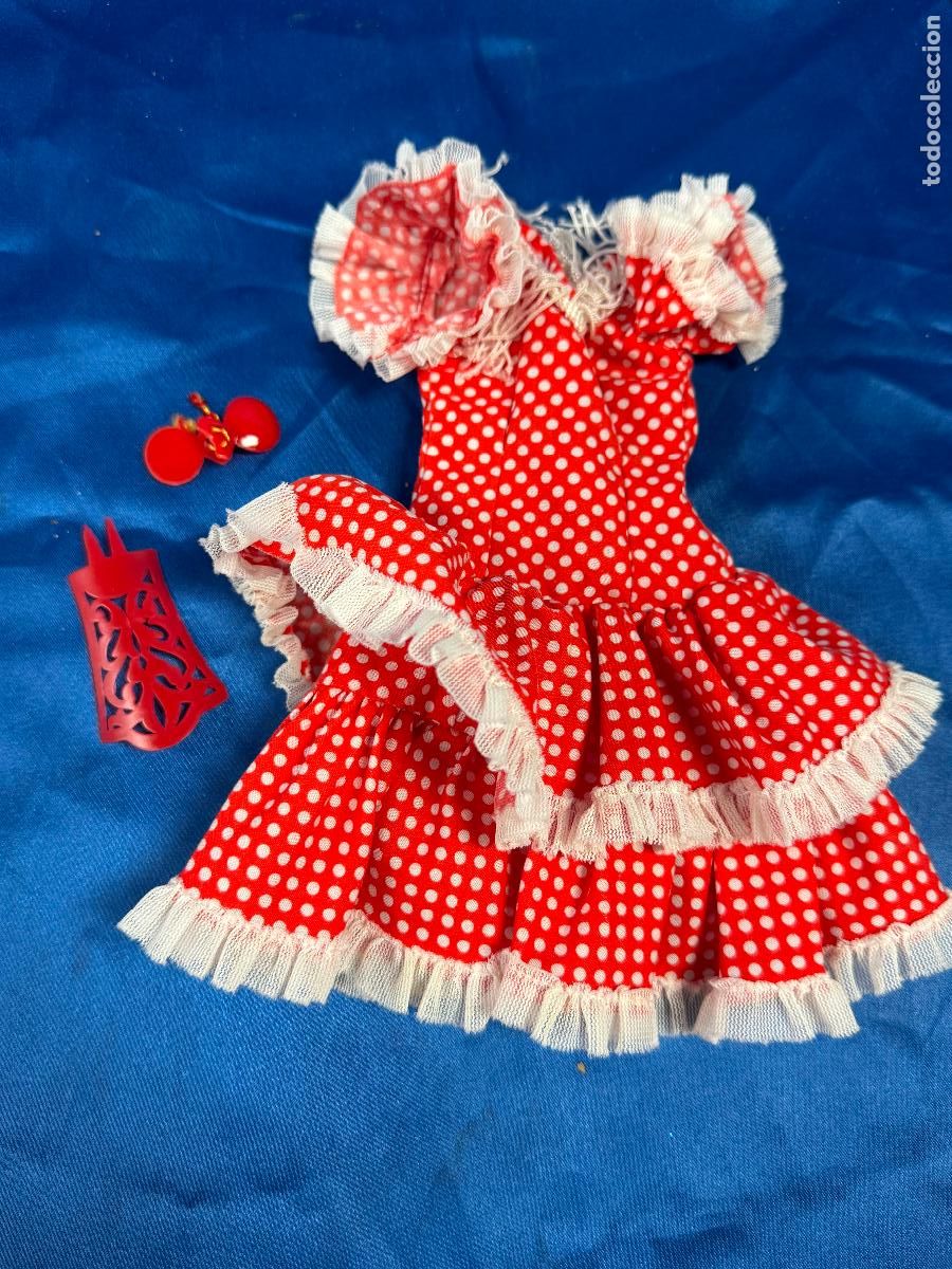 Mu&ntilde;ecas Nancy y Lucas: CONJUNTO GITANA CASTA&Ntilde;UELAS Y PEINETA - Foto 2