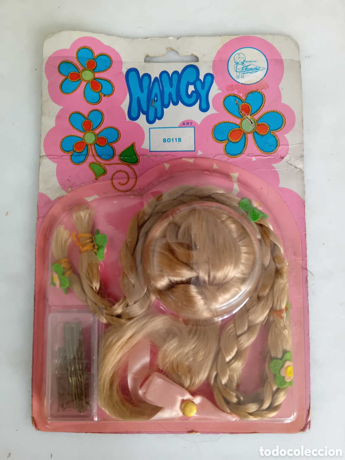 Mu&ntilde;ecas Nancy y Lucas: Blister Nancy .Postizo/peluca rubia