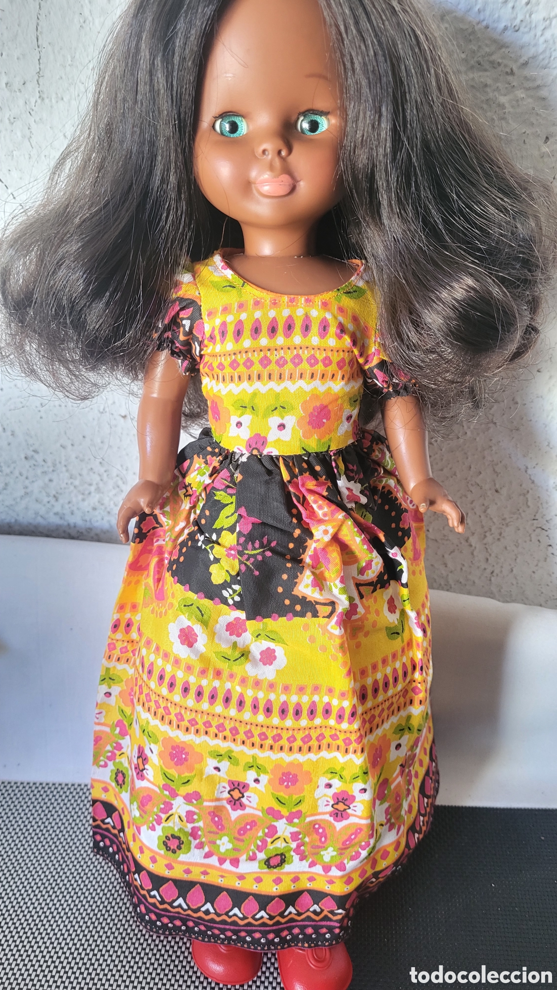 Mu&ntilde;ecas Nancy y Lucas: Mu&ntilde;eca antigua Nancy negrita - Foto 2