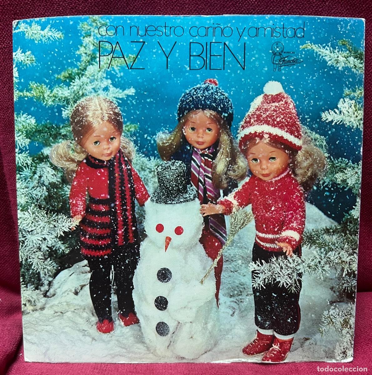 Mu&ntilde;ecas Nancy y Lucas: Disco vinilo mu&ntilde;ecas famosa 1975 Jaime Perez audio video, Paz y Bien con nuestro cari&ntilde;o y amistad