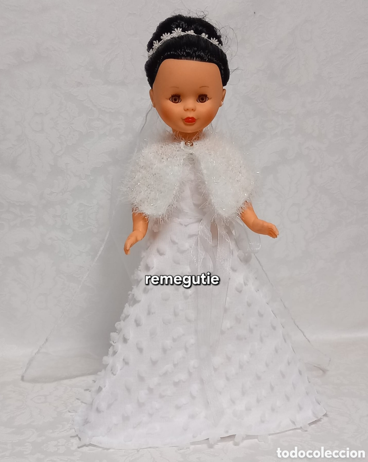 Nancy and Lucas Dolls: Vestido, capita y velo para nancy se viste de novia