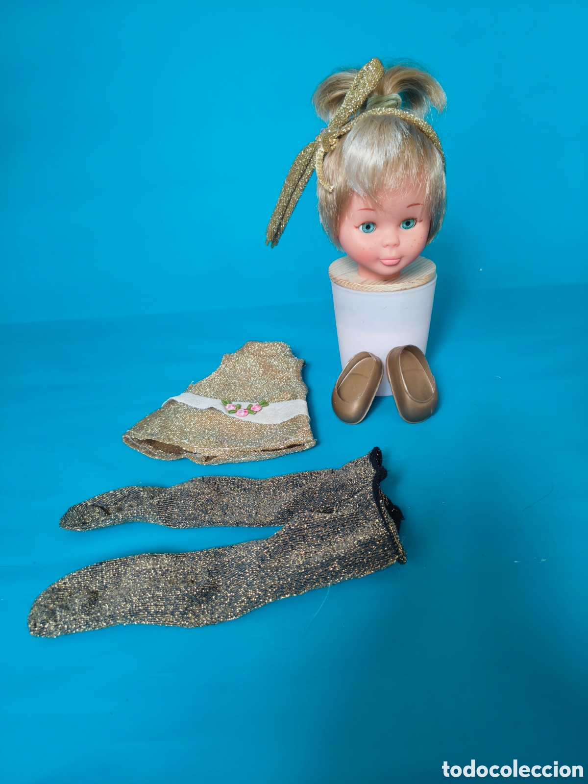 Mu&ntilde;ecas Nancy y Lucas: Lote cabeza, tapa y ropa Nancy Star de a&ntilde;o 1987. Todo original. Pelo bien, sin cortes, lavado. Maqui