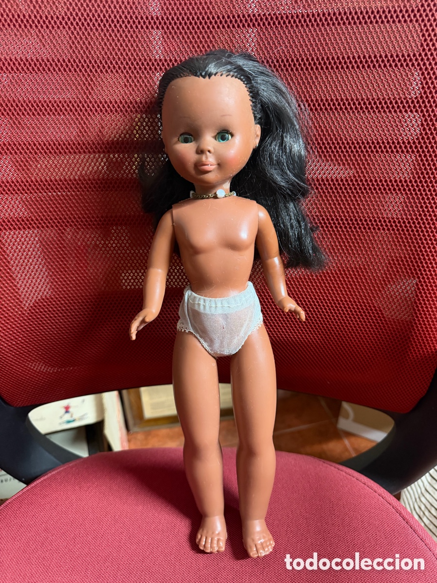 Mu&ntilde;ecas Nancy y Lucas: MU&Ntilde;ECA NANCY NEGRA CUBANITA A&Ntilde;OS 70 ORIGINAL