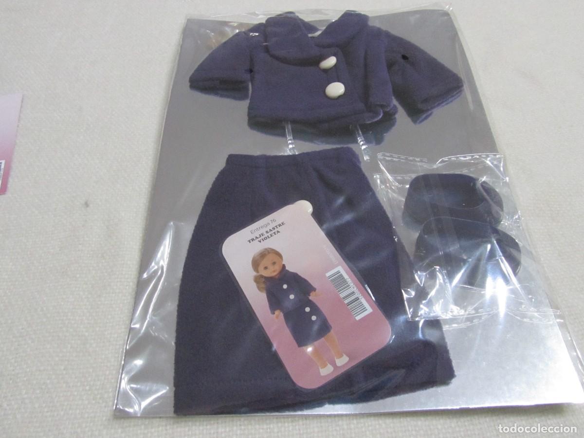 Mu&ntilde;ecas Nancy y Lucas: Vestido Nancy de Famosa Traje Sastre Violeta con certificado de autenticidad