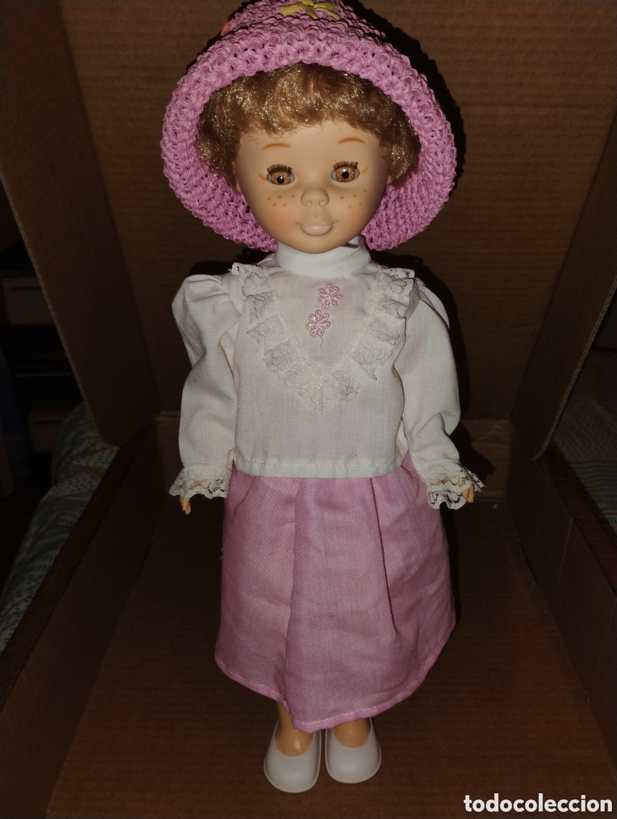 Mu&ntilde;ecas Nancy y Lucas: &diams; Mu&ntilde;eca NANCY PECAS Original (Famosa, A&ntilde;os 70) - Ojos Margarita