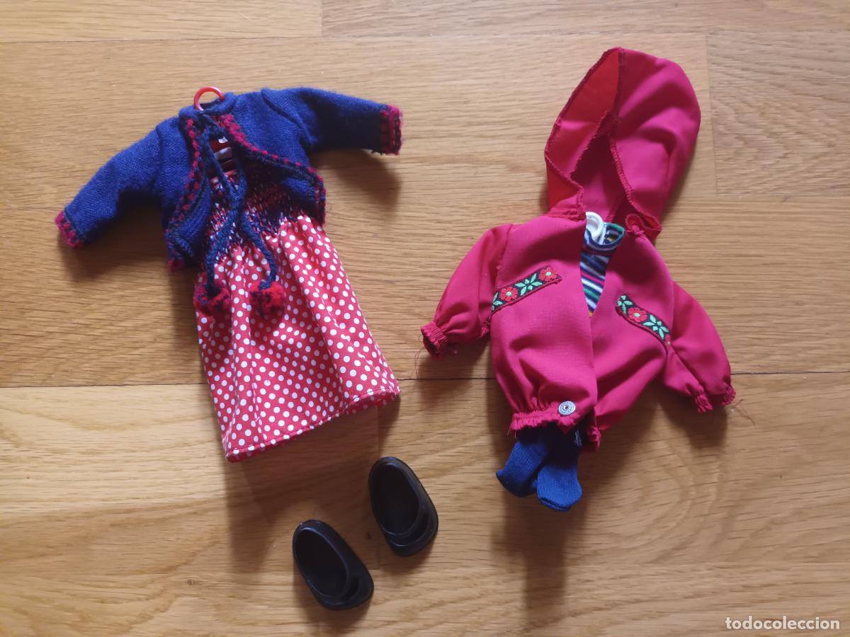 Mu&ntilde;ecas Nancy y Lucas: LOTE VESTIDO MU&Ntilde;ECA LESLY FAMOSA MODELO ARAN REF 48. Y IGUELDO REF 41 HERMANA NANCY