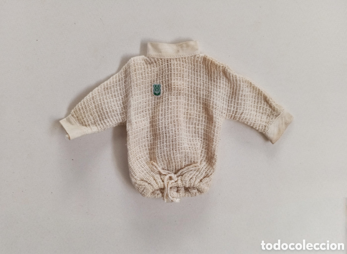 Mu&ntilde;ecas Nancy y Lucas: Nancy conjunto Panam&aacute; jersey sudadera beige a&ntilde;os 70 Famosa con etiqueta