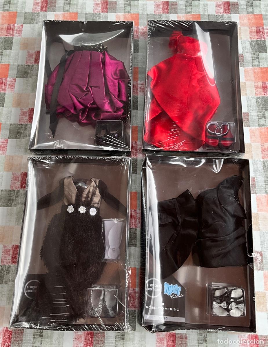 Mu&ntilde;ecas Nancy y Lucas: LOTE DE 4 VESTIDOS DE MU&Ntilde;ECA NANCY-COLECCION GRANDES DISE&Ntilde;ADORES-NUEVOS EN CAJA SIN ESTRENAR - L 3