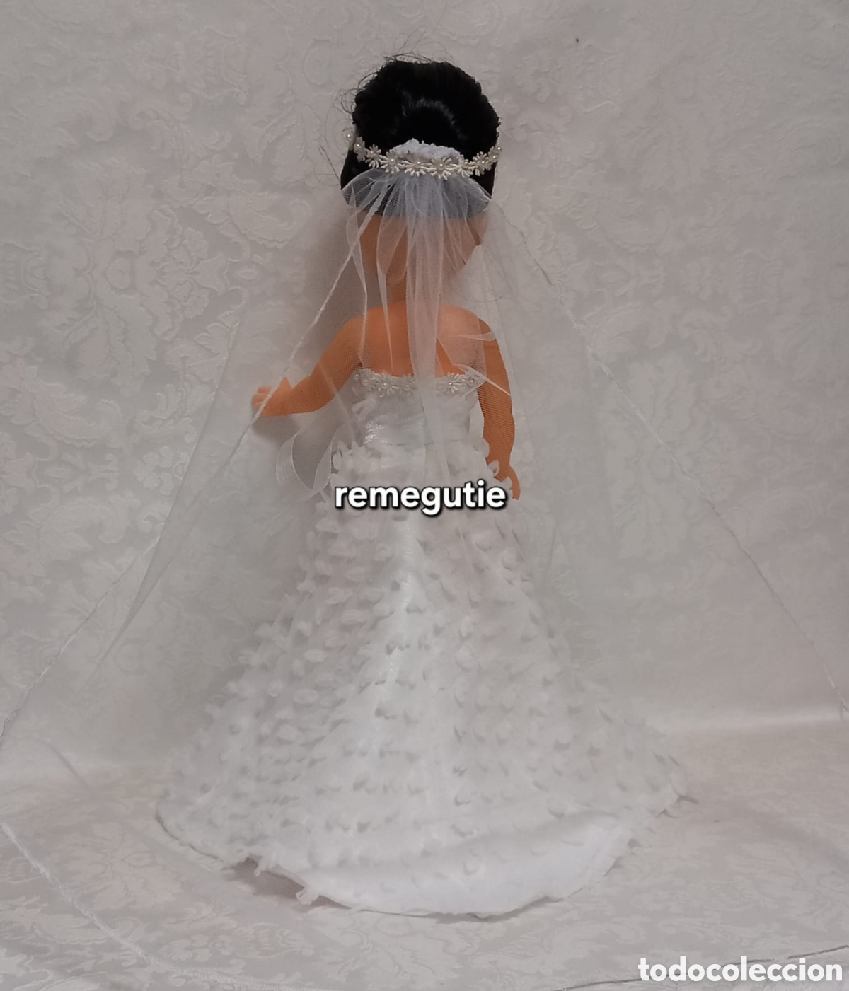 Mu&ntilde;ecas Nancy y Lucas: Vestido y velo para mu&ntilde;ecas nancy - Foto 3