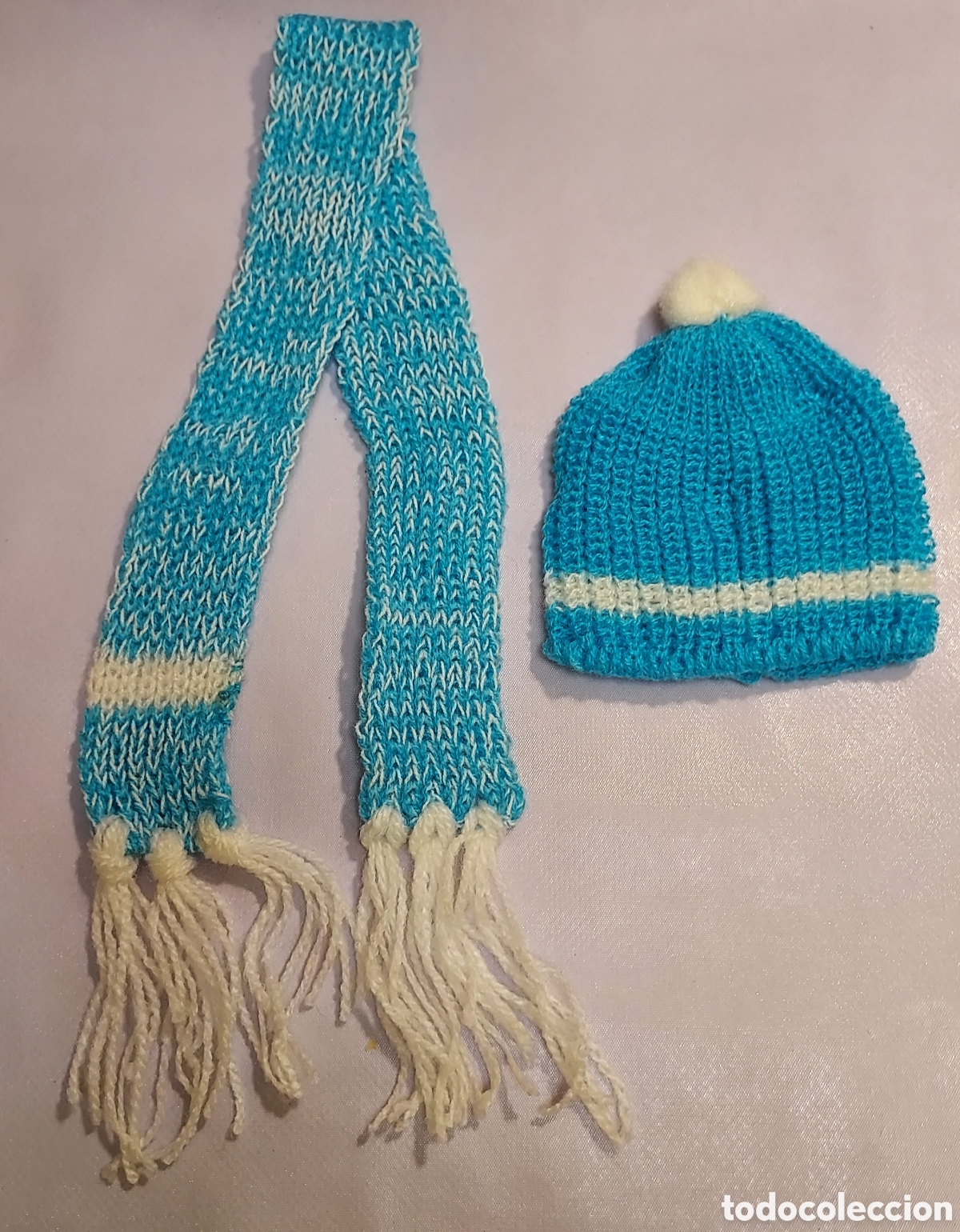 Mu&ntilde;ecas Nancy y Lucas: Gorro y bufanda Nancy a&ntilde;os 70 - Foto 2