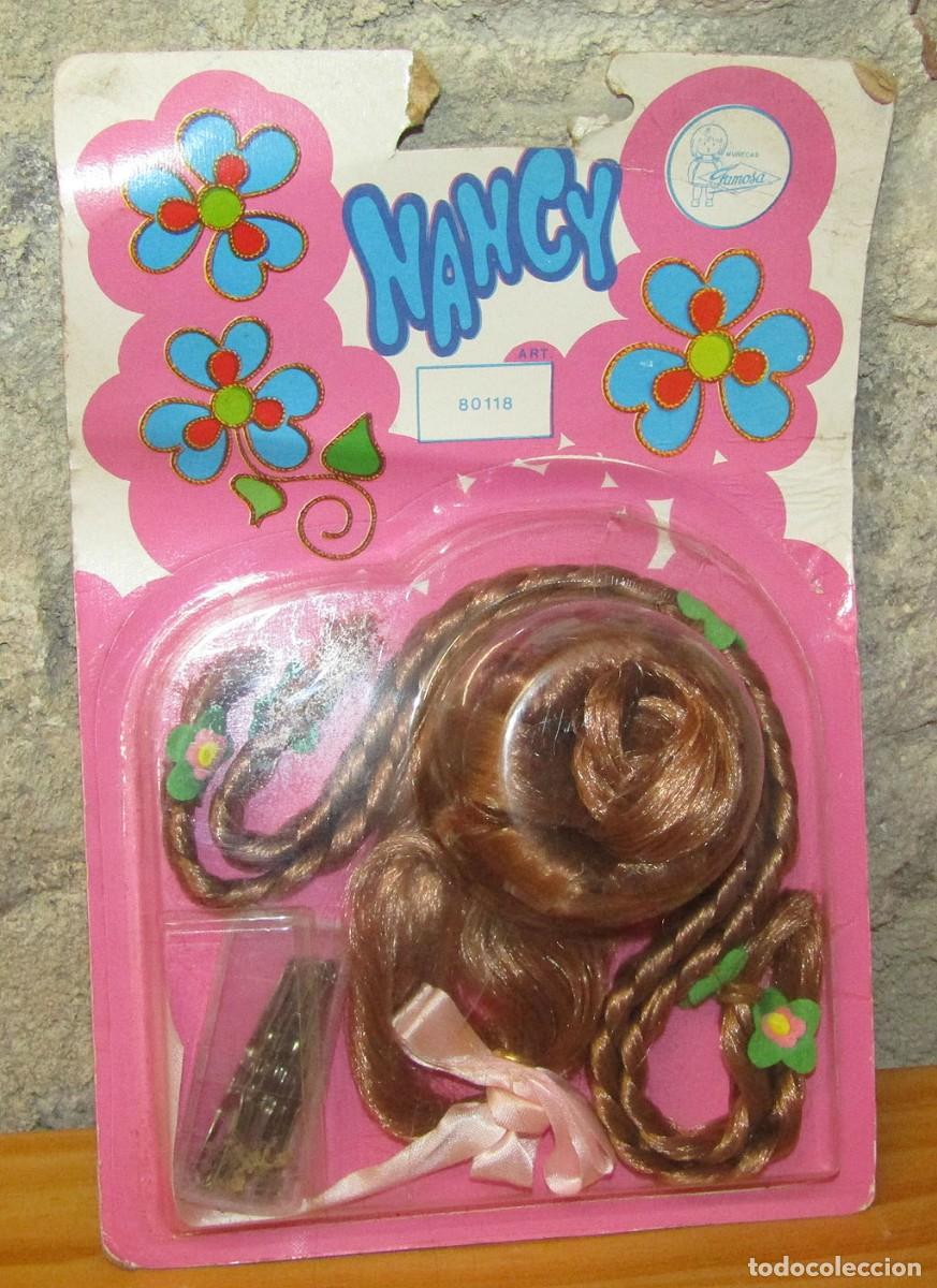 Mu&ntilde;ecas Nancy y Lucas: ANTIGUO BLISTER POSTIZO PELIROJO DE NANCY, DE FAMOSA - A&Ntilde;OS 70