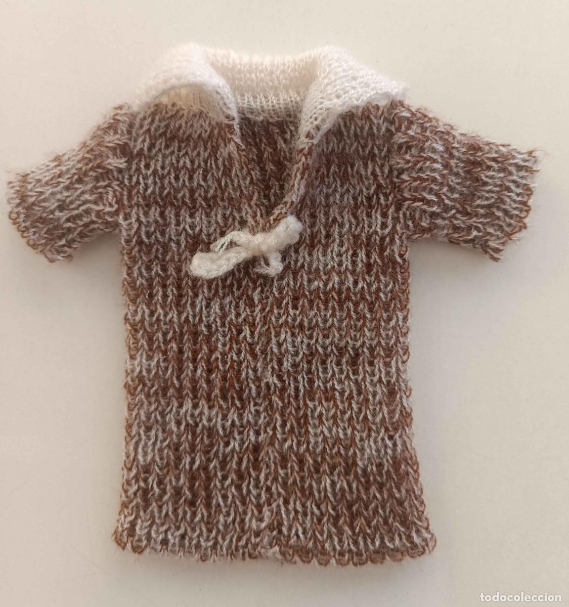 Mu&ntilde;ecas Nancy y Lucas: Su&eacute;ter punto Nancy del modelo Cheviot ropa Famosa Vintage Mu&ntilde;eca 1975 Ref. 12a