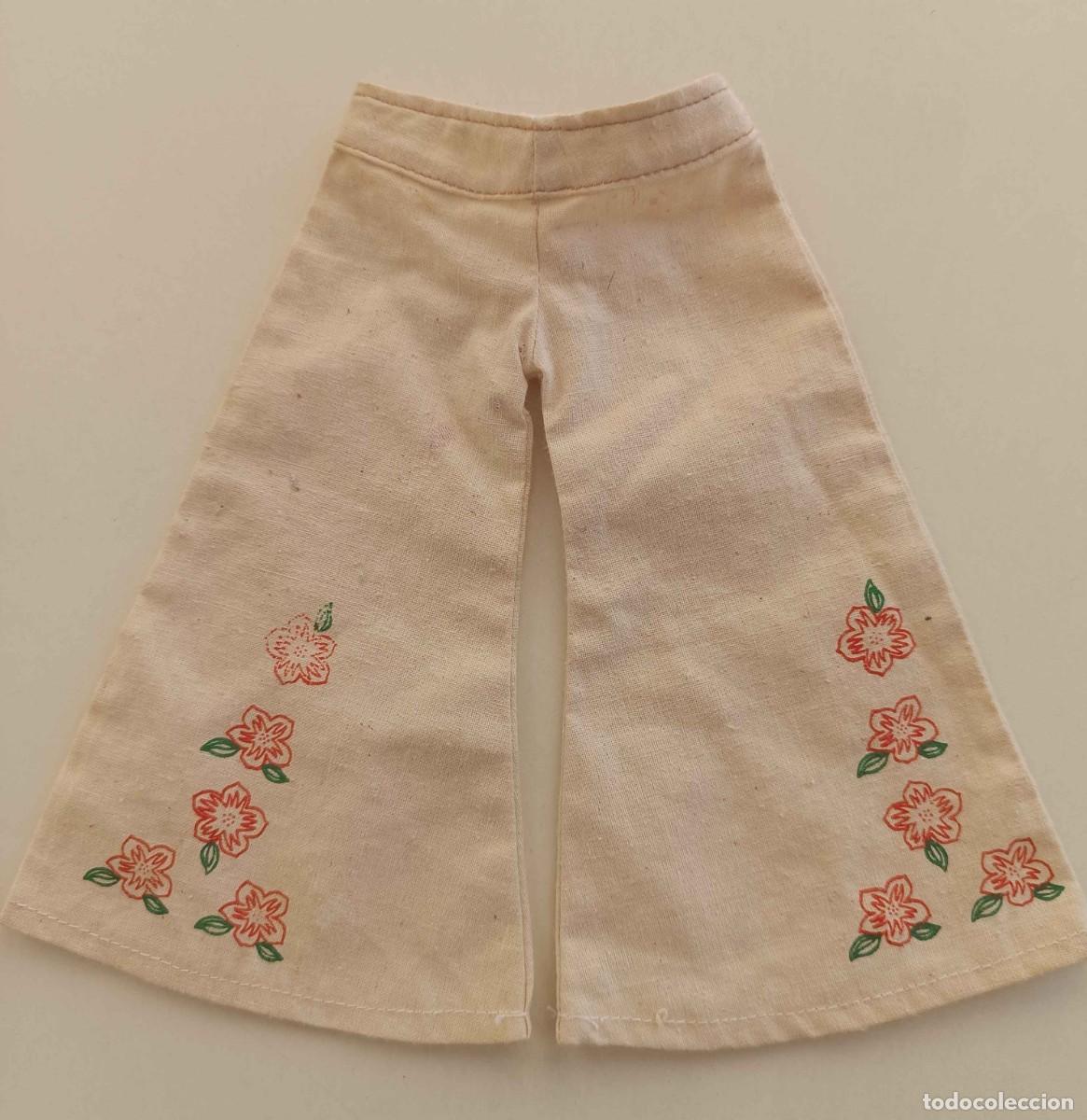 Mu&ntilde;ecas Nancy y Lucas: Pantal&oacute;n de Nancy del modelo Hippy ropa Famosa Vintage Mu&ntilde;eca 1975 Ref. 68