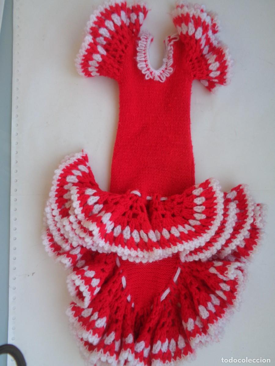 Nancy and Lucas Dolls: BONITO TRAJE DE FLAMENCA DE LANA PARA LA NANCY . ANTIGUO HECHO A MANO DE PUNTO O CROCHET