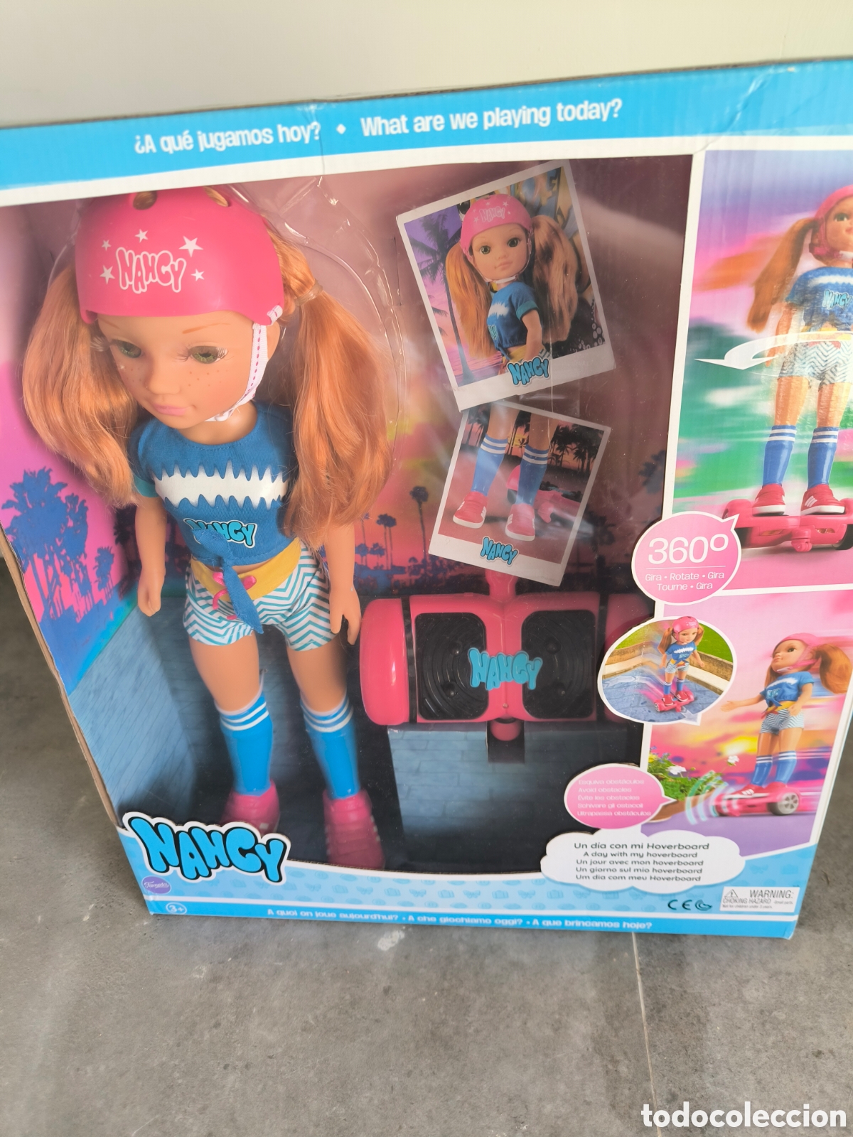 Poup&eacute;es Nancy et Lucas: Nancy un d&iacute;a con mi hoverboard