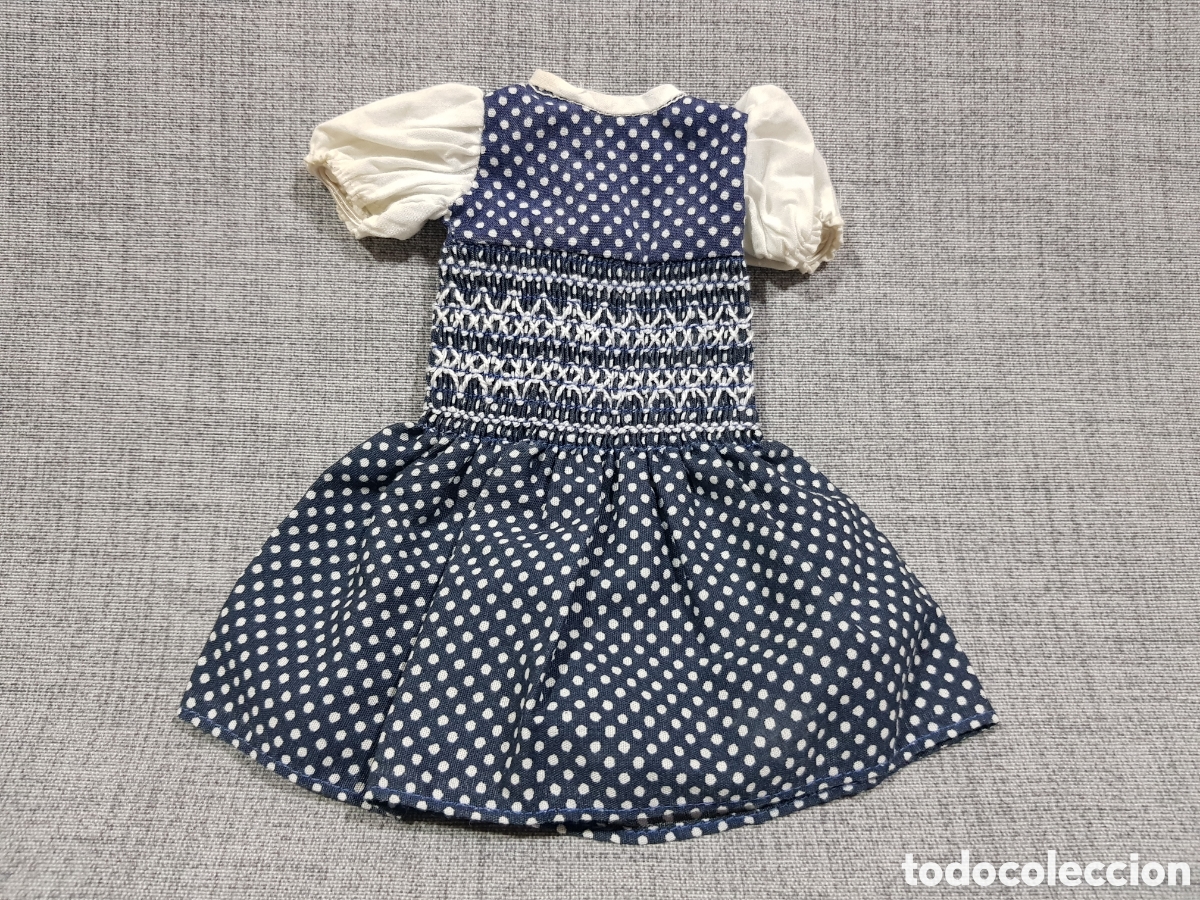 Bonecas Nancy e Lucas: LESLY, LA HERMANITA DE NANCY. VESTIDO AZUL Y BLANCO CON LUNARES. FAMOSA