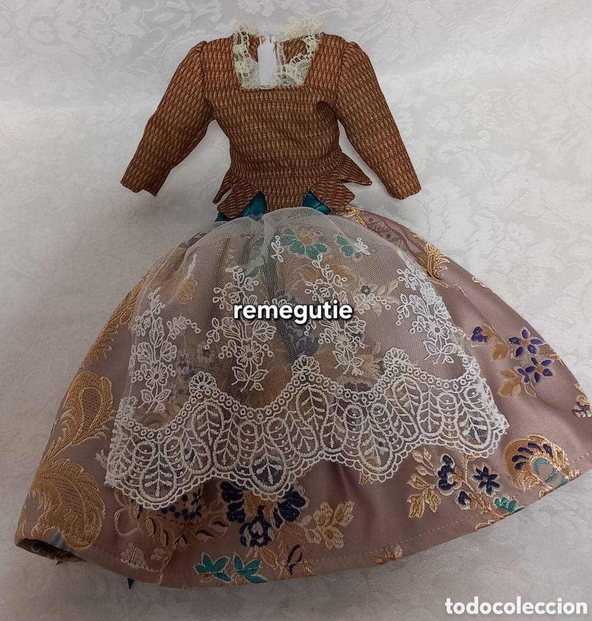 Mu&ntilde;ecas Nancy y Lucas: Conjunto nancy fallera, falda y corpi&ntilde;o
