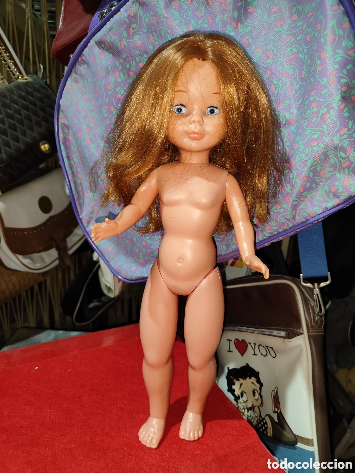 Bonecas Nancy e Lucas: Original mu&ntilde;eca Nancy pelirroja ojos azul Margarita brazos duros leer descripci&oacute;n