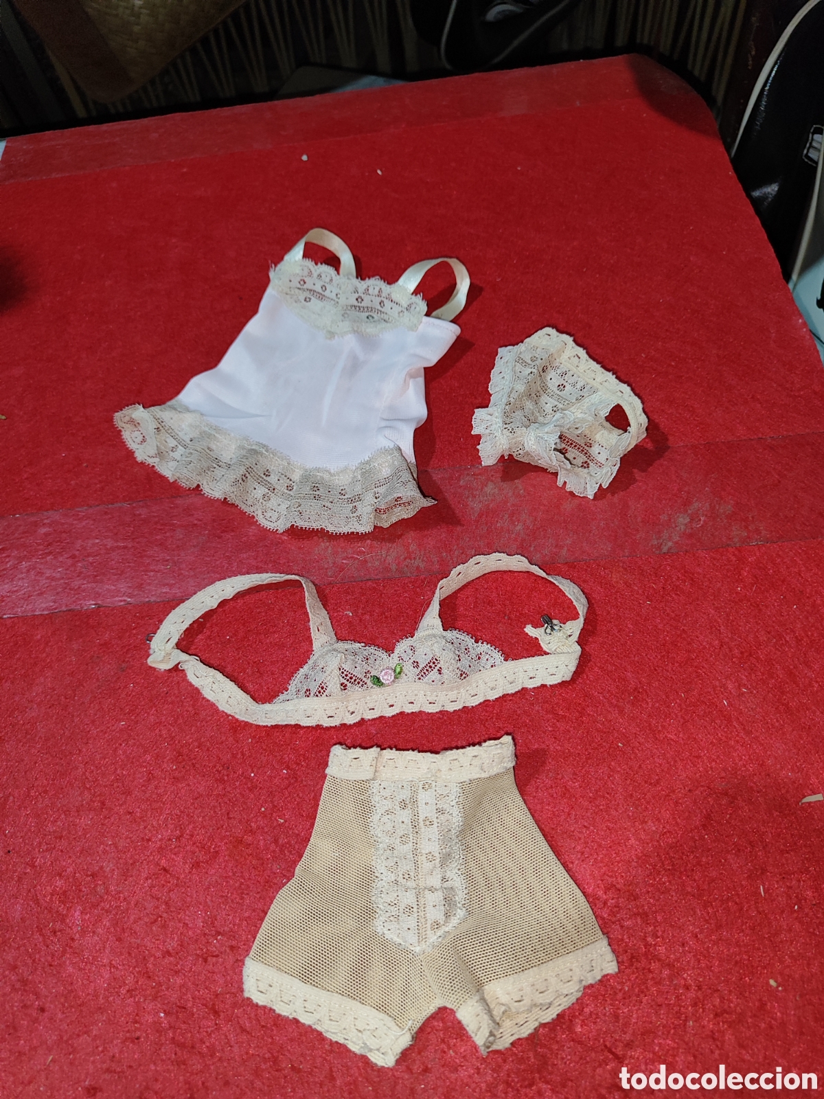 Mu&ntilde;ecas Nancy y Lucas: Conjunto 4 piezas ropa interior Nancy original de famosa a&ntilde;os 80