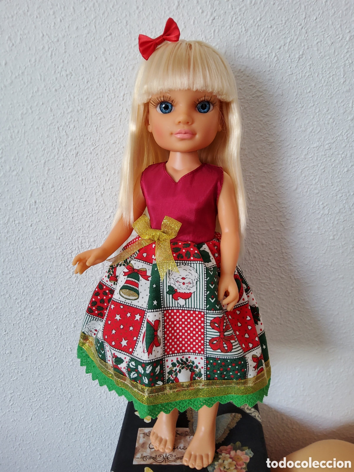 Mu&ntilde;ecas Nancy y Lucas: Vestido Navidad mu&ntilde;eca nancy - Foto 2