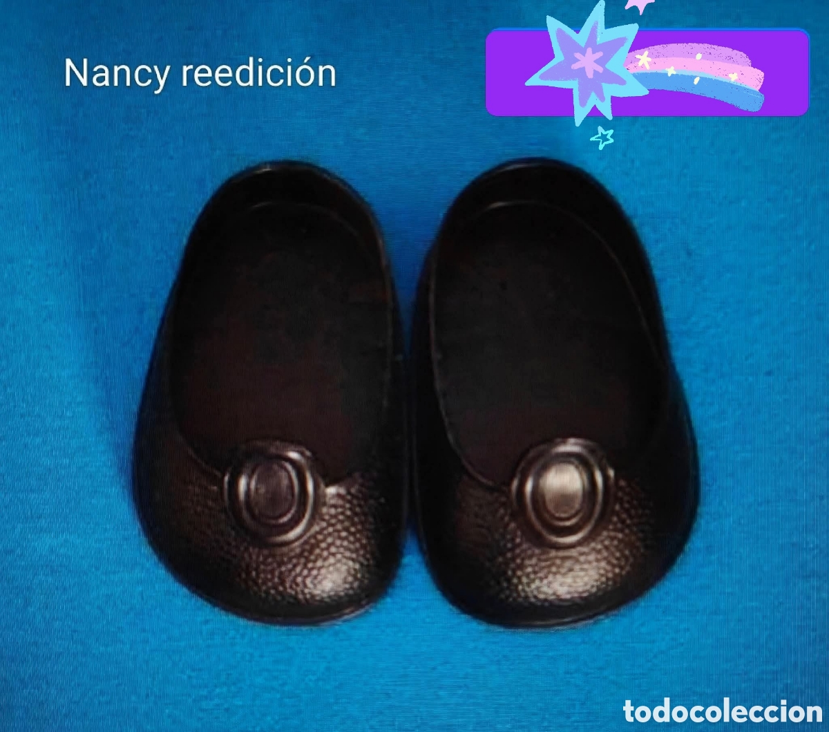 Mu&ntilde;ecas Nancy y Lucas: :::: PV40 - ZAPATOS BOTON NEGROS DE NANCY REEDICION