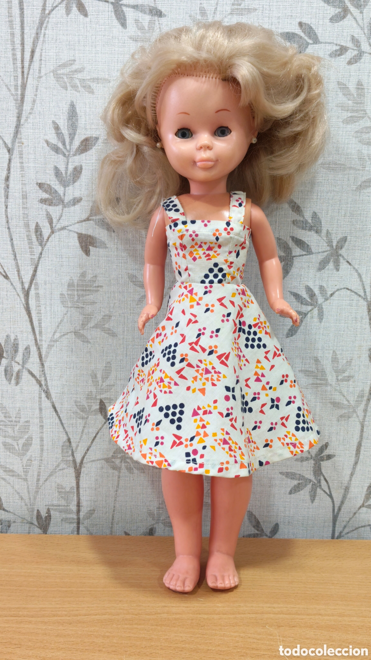 Mu&ntilde;ecas Nancy y Lucas: MU&Ntilde;ECA NANCY DE FAMOSA CON VESTIDO RUBIA IDEAL COLECCI&Oacute;N