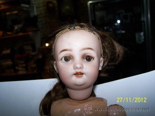 Mu&ntilde;ecas porcelana: Simon  Halbig mu&ntilde;eca antigua  rara - Foto 4