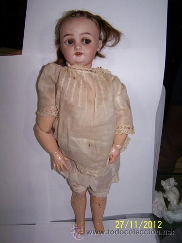 Mu&ntilde;ecas porcelana: Simon  Halbig mu&ntilde;eca antigua  rara - Foto 10