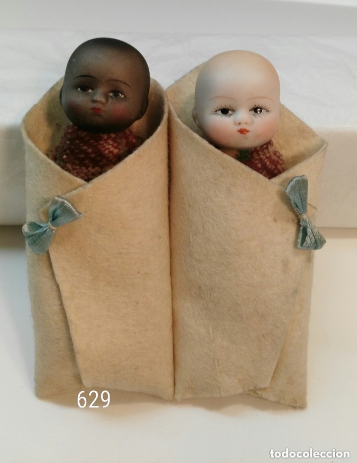 Mu&ntilde;ecas porcelana: Bebes en saquito - Foto 1