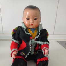Bonecas Porcelana: ANTIGUO MUÑECO ALEMÁN CABEZA PORCELANA,OJOS DURMIENTES, LLORÓN. Lote 339477658